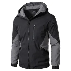 2021 New Autumn Winter Hooded Zipper Jacket Men Streetwear Bomber Jacket Windbreaker Mens Sportswear Coat