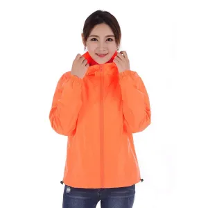 2024 New Women‘s Jacket Outerwear Spring Autumn Hooded Casual Windbreaker Coat Summer Sunscreen Clothing Family Size 7XL A8