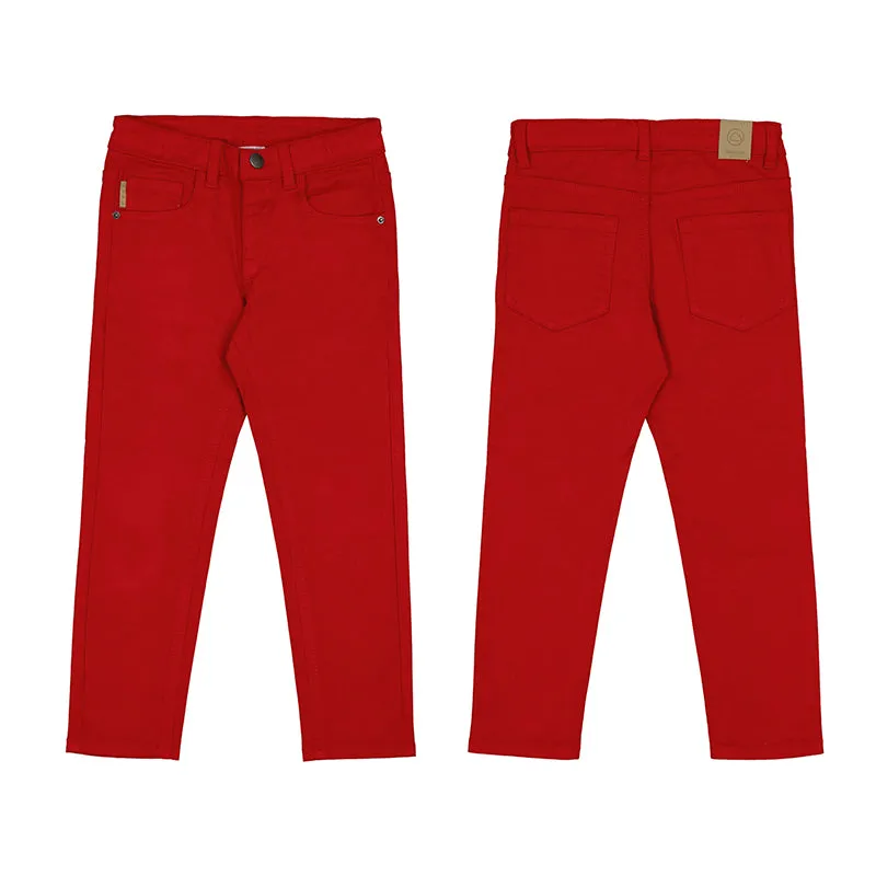 5 Pocket Slim Fit Pant-Mars