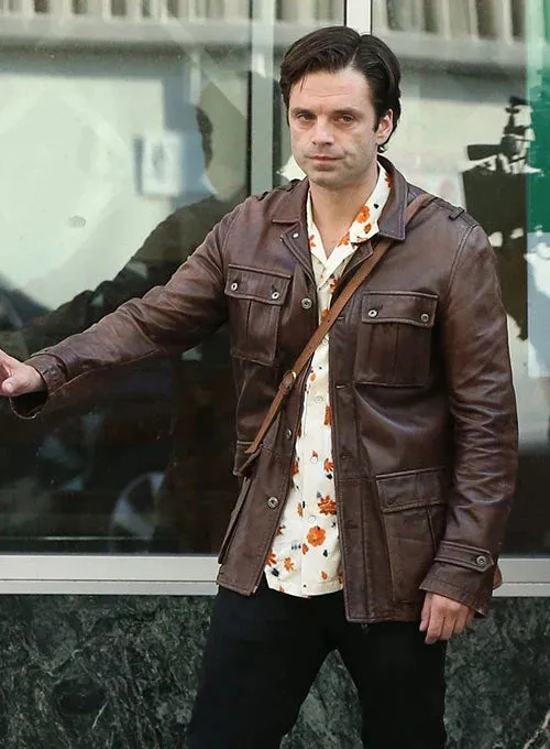 A DIFFERENT MAN LEATHER JACKET WORN BY SEBASTIAN STAN
