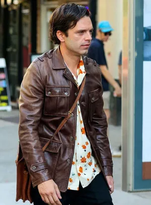 A DIFFERENT MAN LEATHER JACKET WORN BY SEBASTIAN STAN