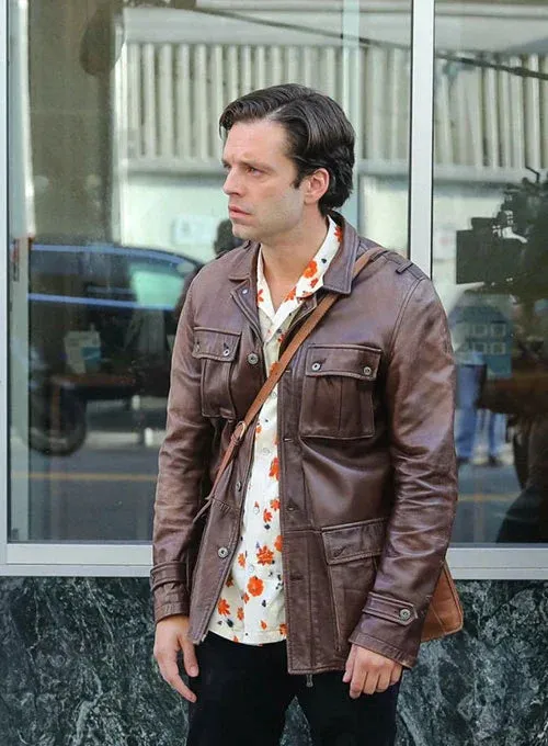 A DIFFERENT MAN LEATHER JACKET WORN BY SEBASTIAN STAN