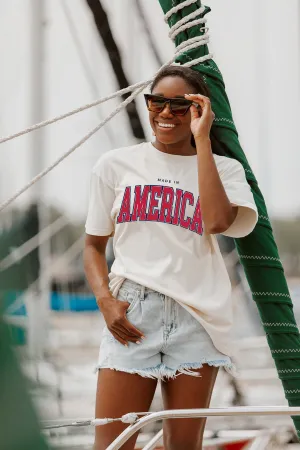 AMERICAN WOMAN VINTAGE BOYFRIEND TEE