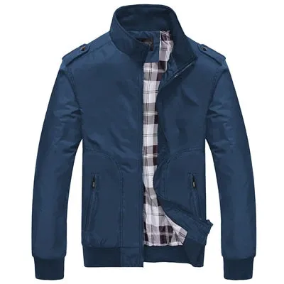 Autumn Casual Coats Solid Color Mens Sportswear