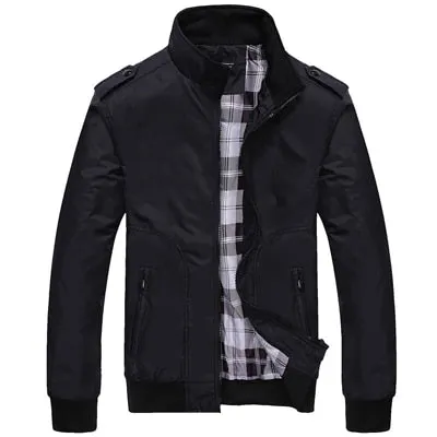 Autumn Casual Coats Solid Color Mens Sportswear