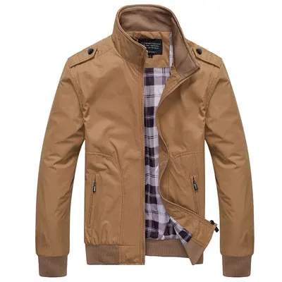 Autumn Casual Coats Solid Color Mens Sportswear