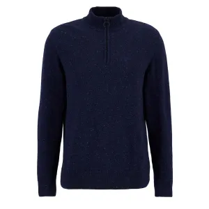 Barbour Essential Tisbury Half Zip Knitted Jumper Navy