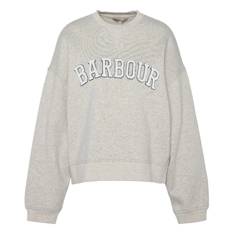 Barbour Silverdale Ladies Sweatshirt - Cloud Marl