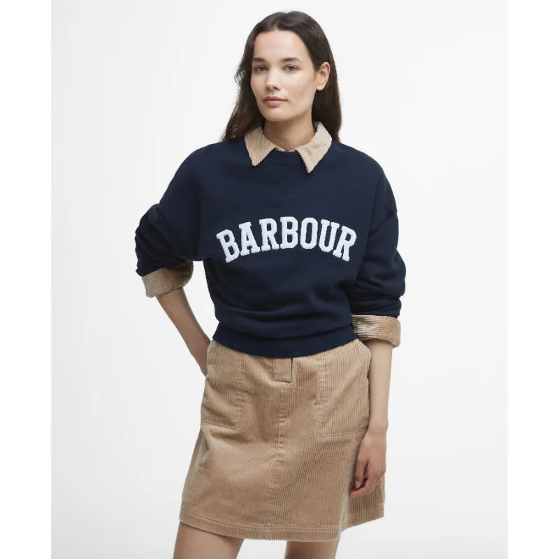 Barbour Silverdale Ladies Sweatshirt - Navy