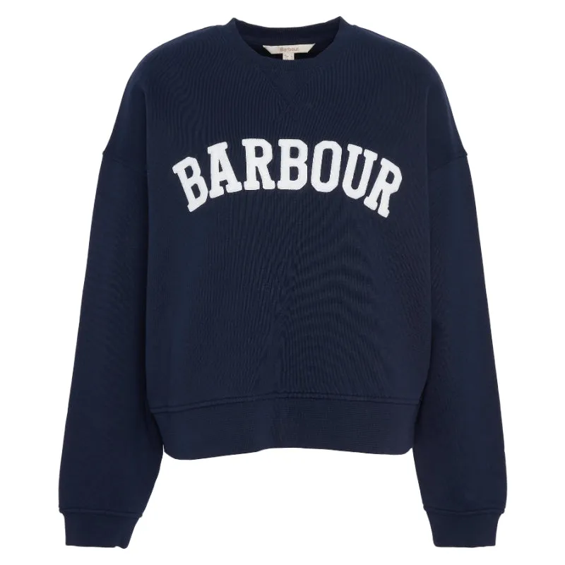 Barbour Silverdale Ladies Sweatshirt - Navy