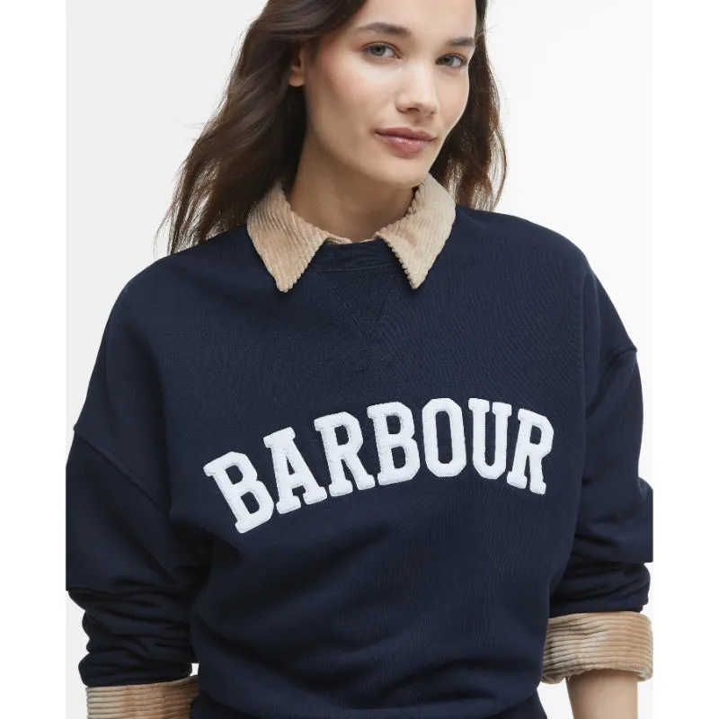 Barbour Silverdale Ladies Sweatshirt - Navy