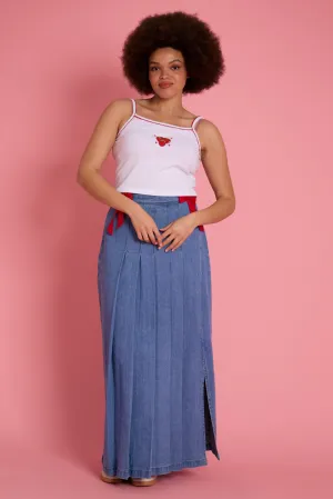 Beau Denim Skirt - Curve