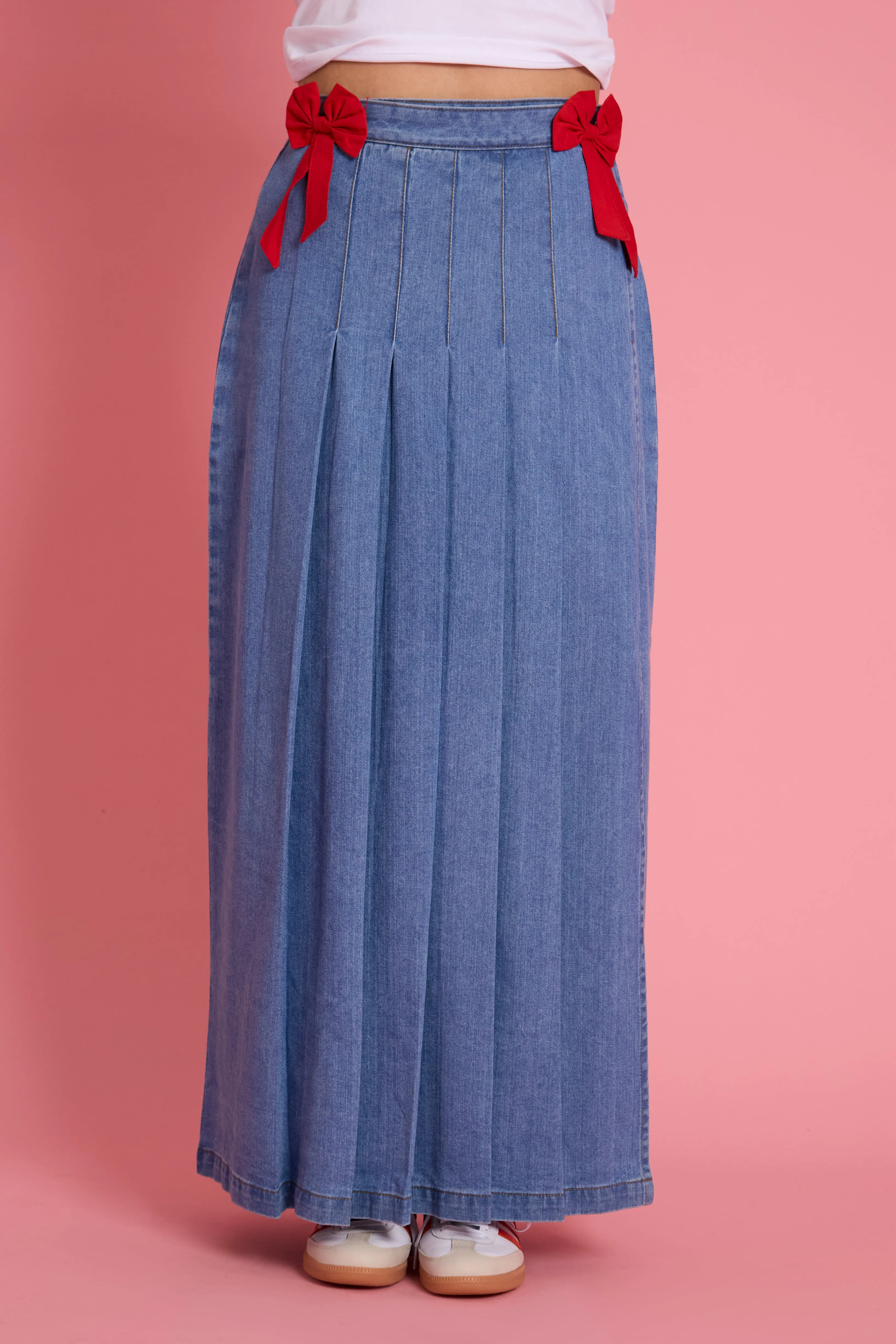 Beau Denim Skirt - Curve