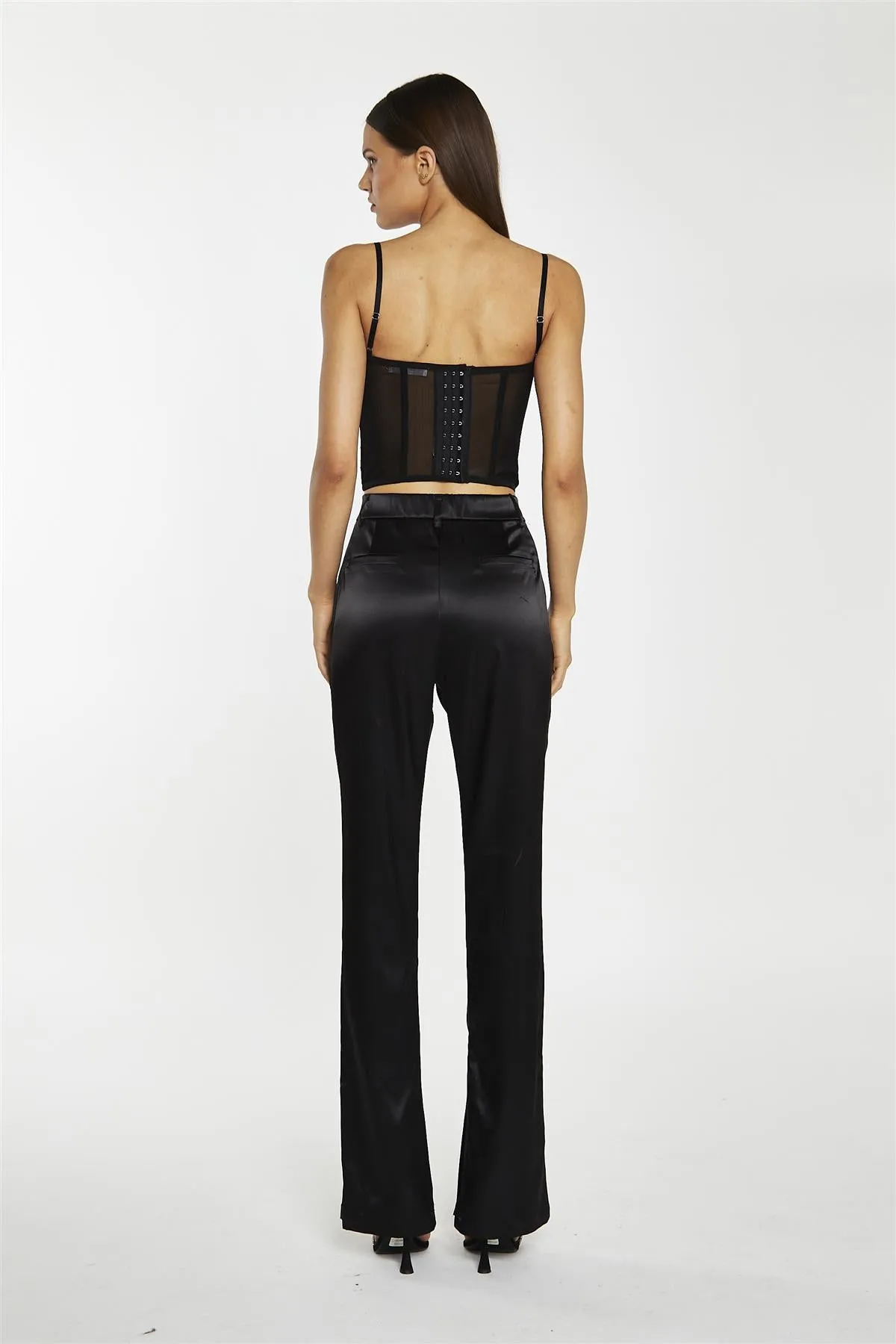 Black-Lace Corset Top