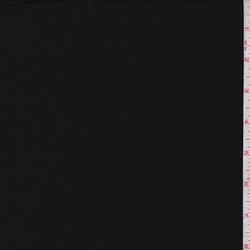 Black Ripstop Check Crepe Georgette Fabric