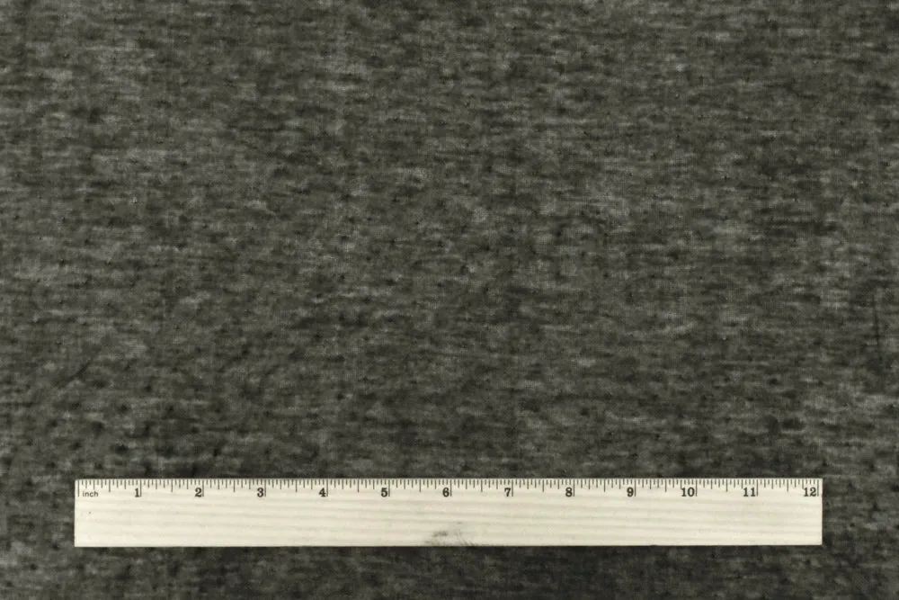 Black-White Viscose Pointelle Stretch Double Knit Fabric