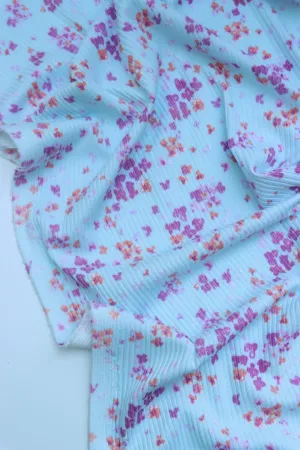 Blake on Powder Blue Yummy 4x2 Rib Knit