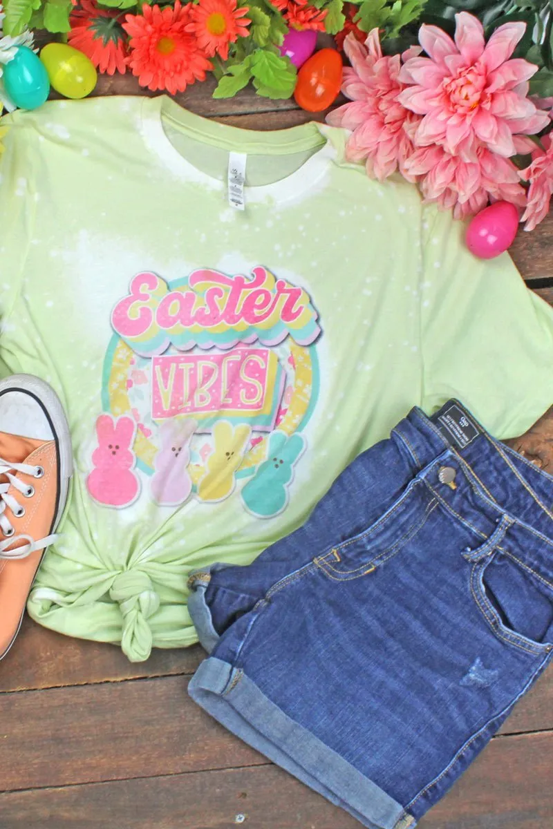 Bleached Easter Vibes Tri-Blend Short Sleeve Tee