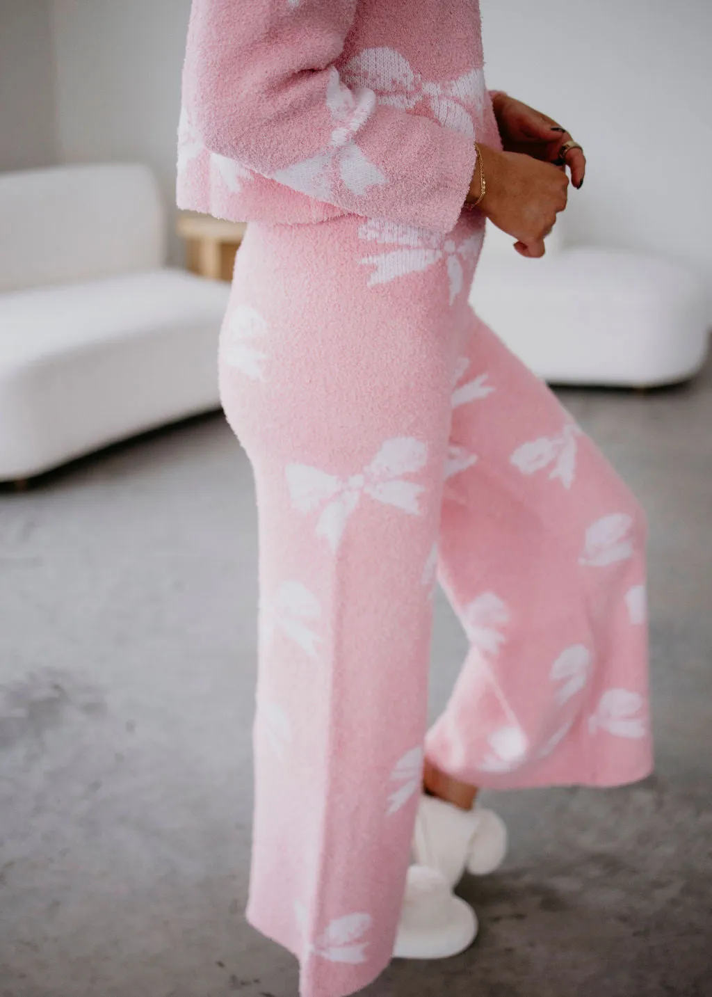 Bow Print Cozy Set