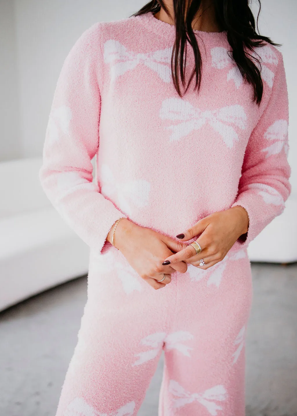 Bow Print Cozy Set