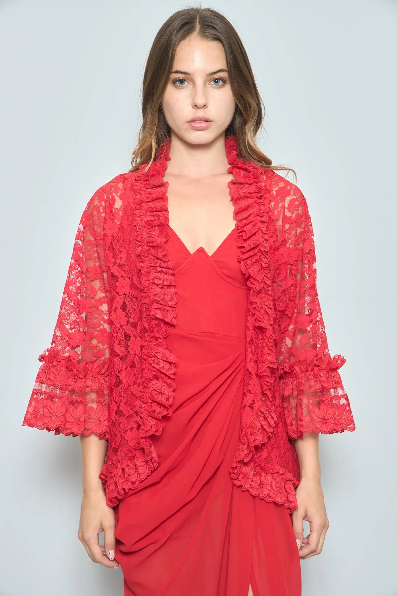 Capa Rojo dolores Talla L