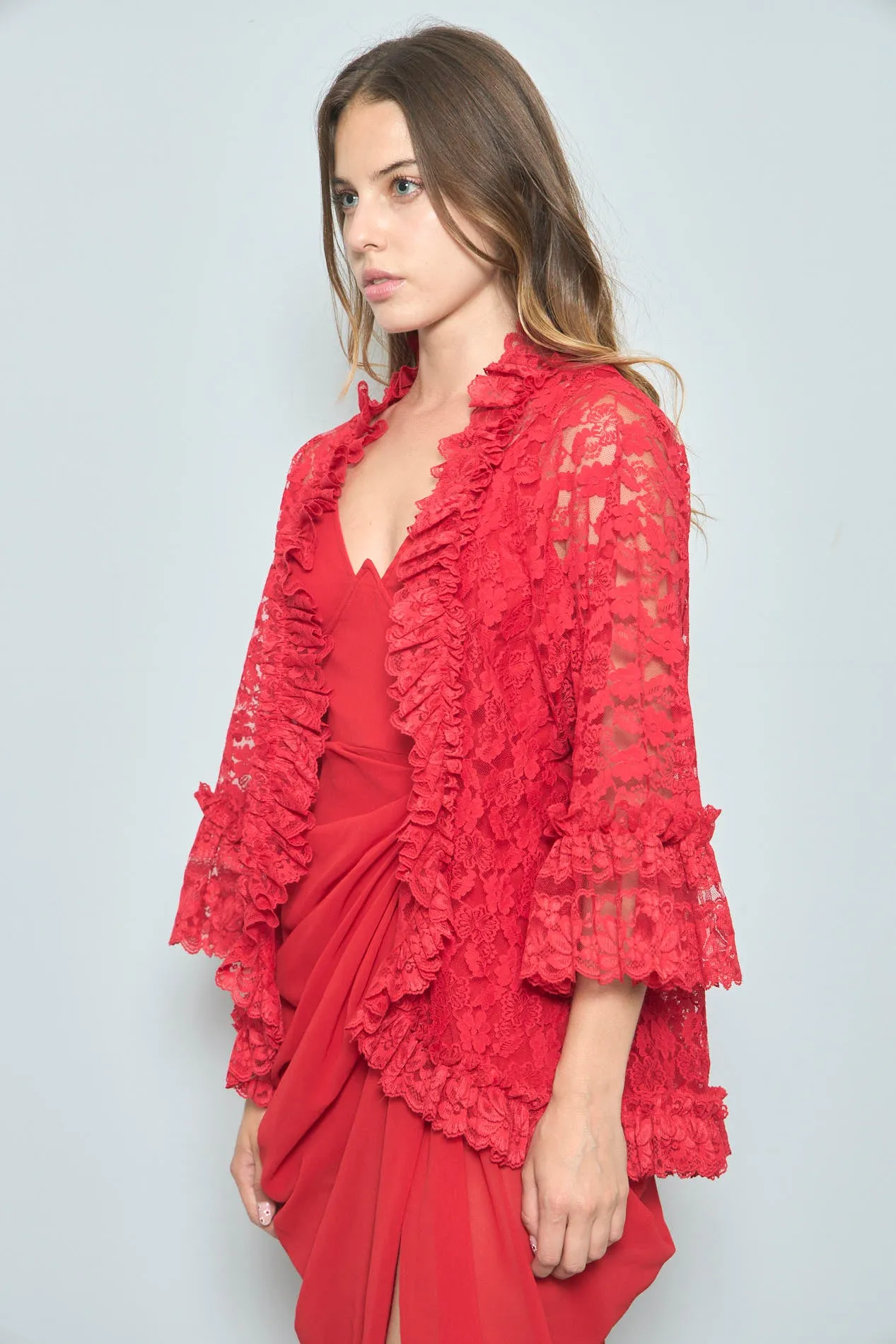 Capa Rojo dolores Talla L