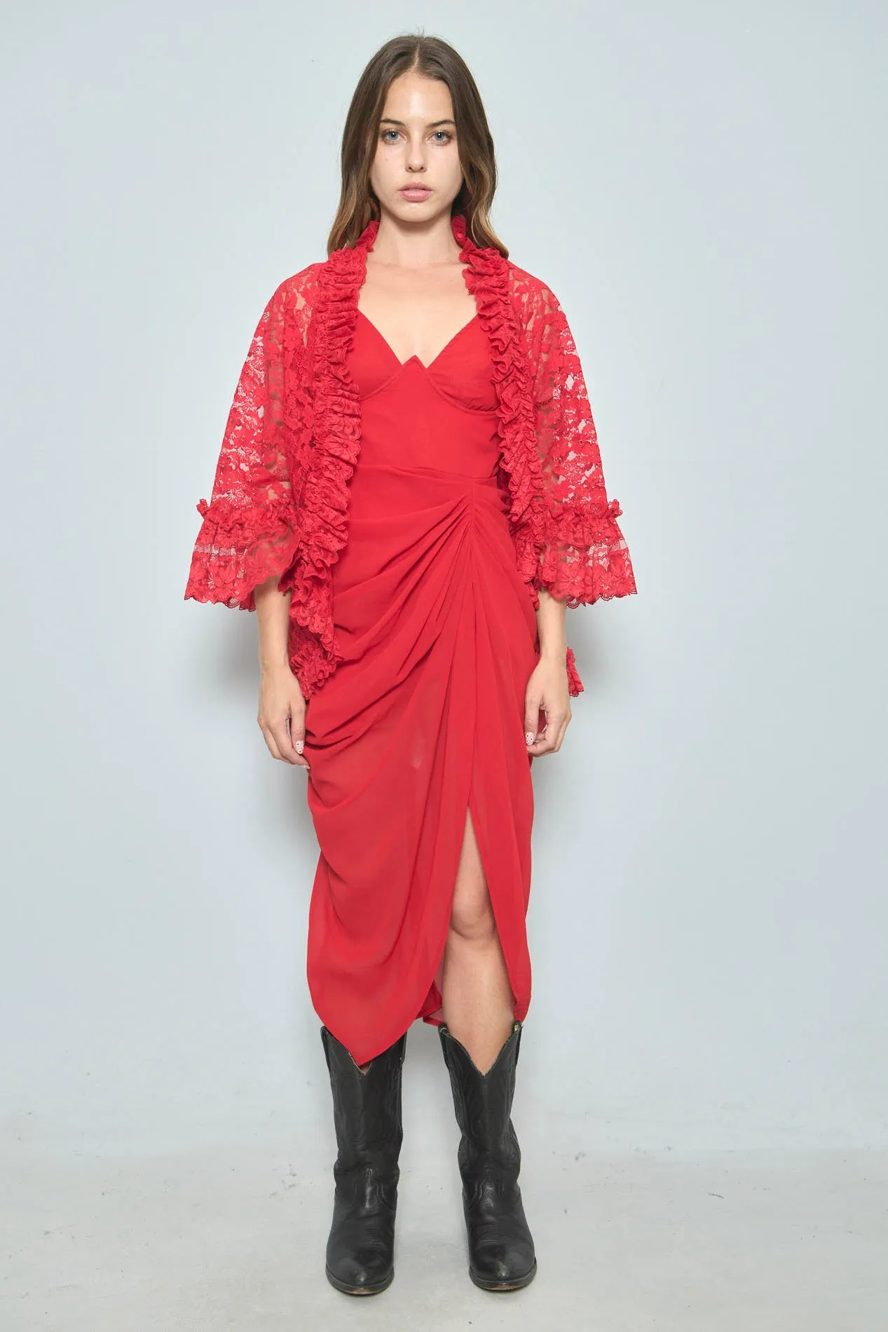 Capa Rojo dolores Talla L