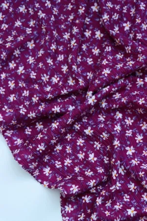 Cassia on Boysenberry Yummy 4x2 Rib Knit