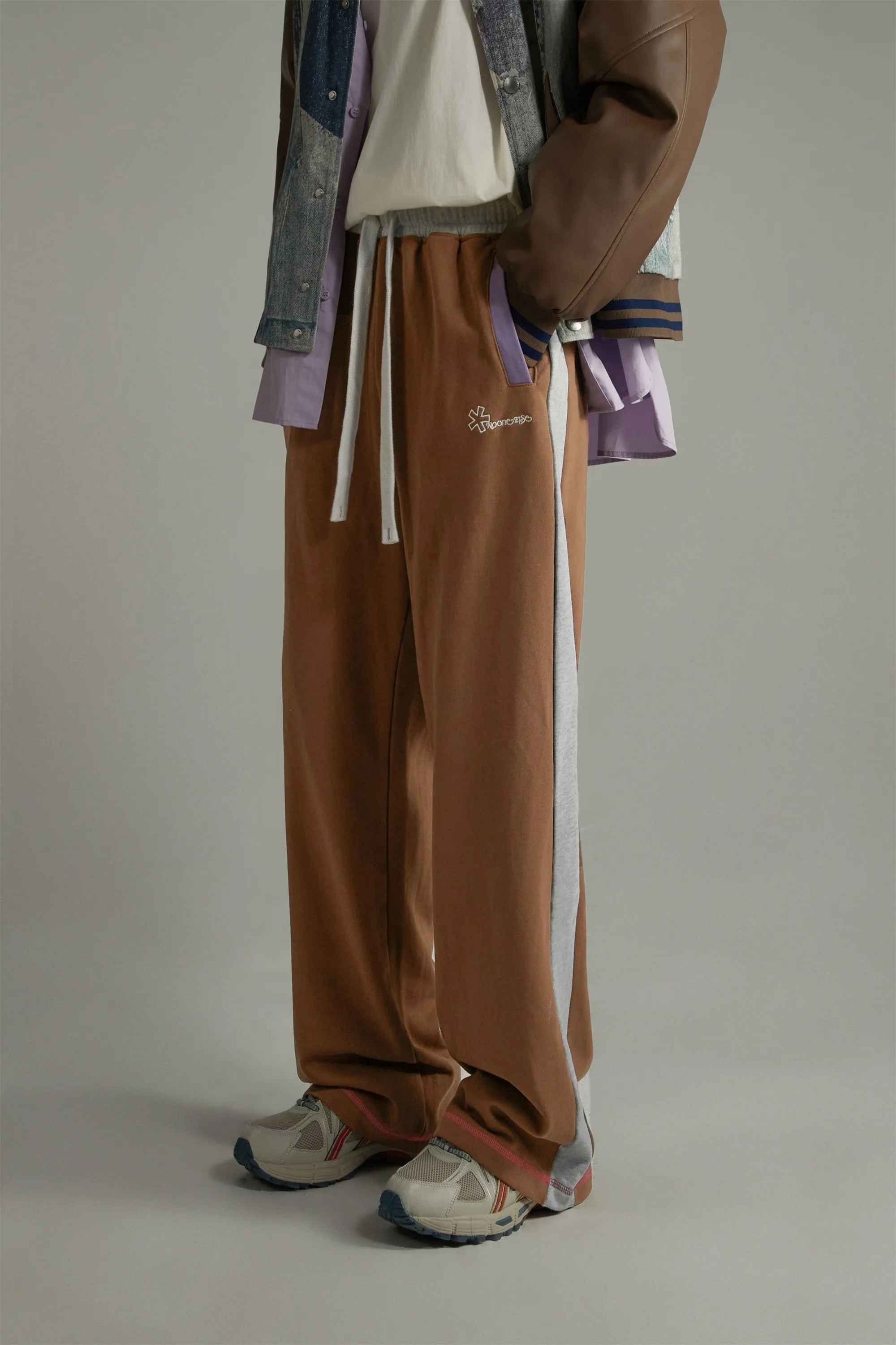 Color Matching Loose Fit Pants