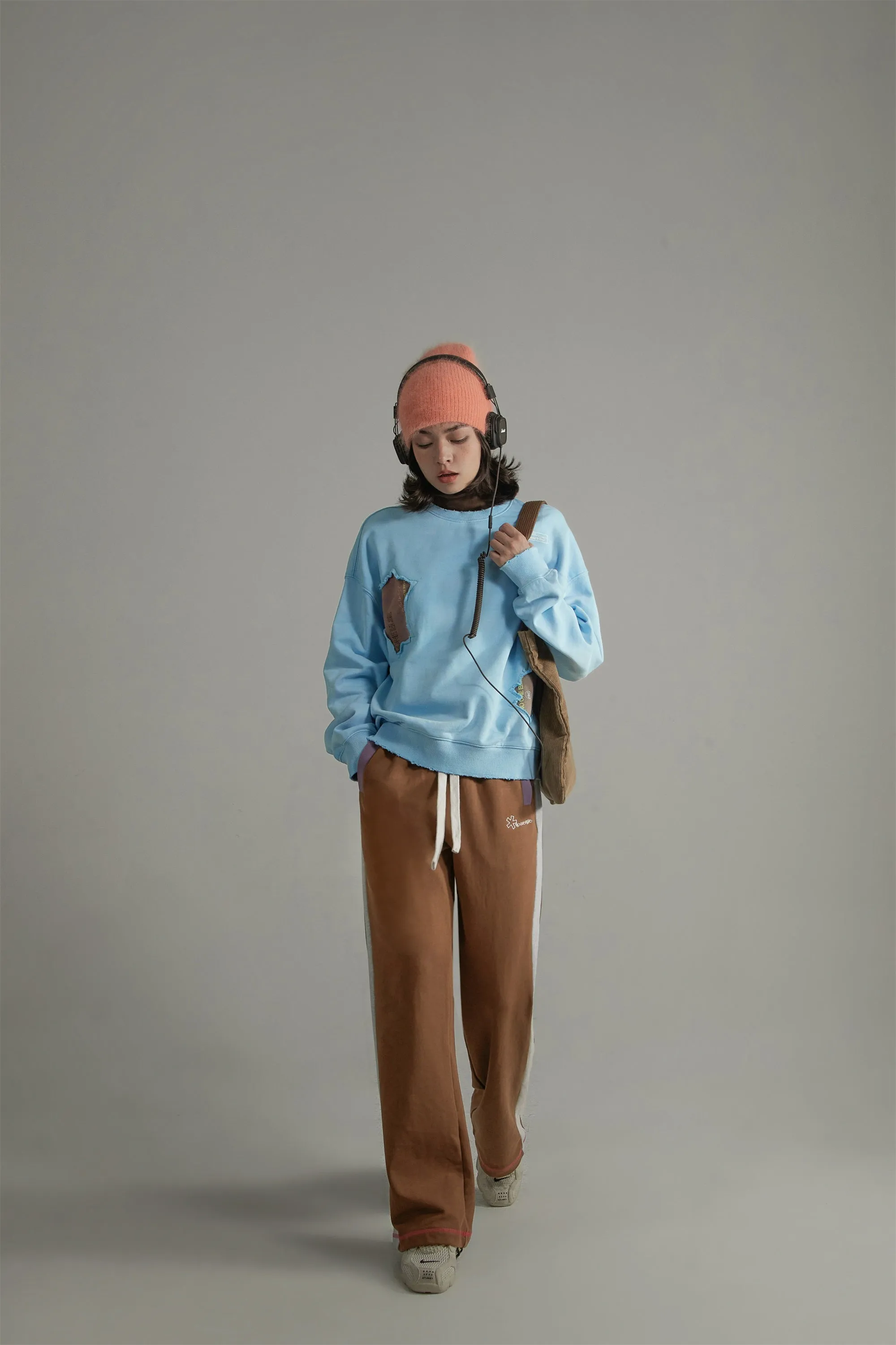 Color Matching Loose Fit Pants