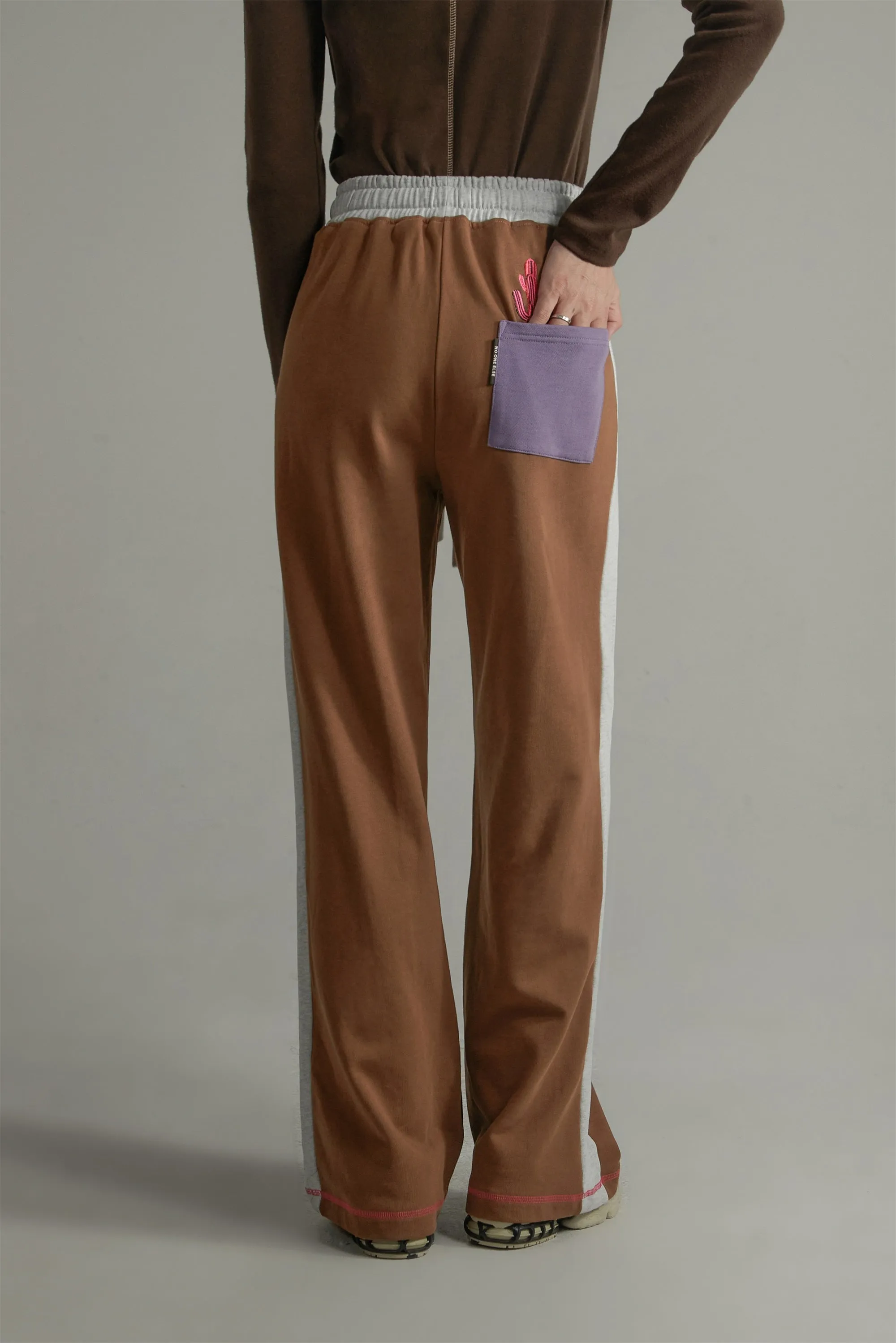 Color Matching Loose Fit Pants