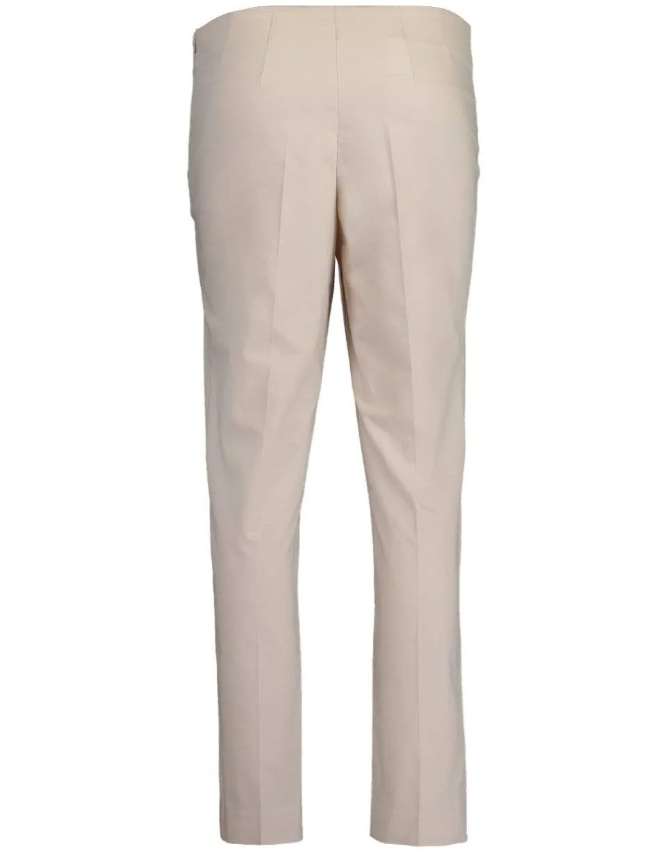 Cotton Twill Side Zip Pant