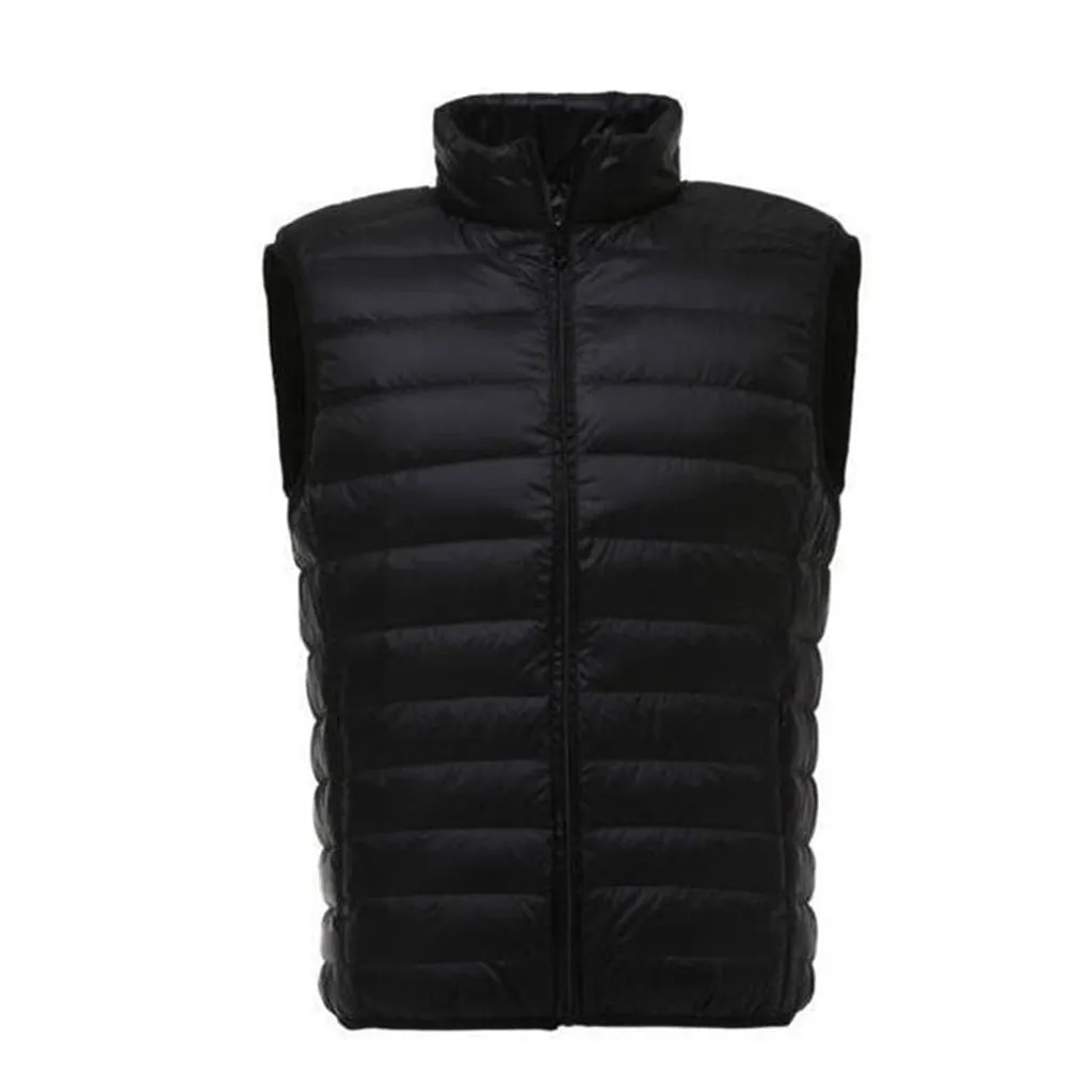 Covrlge Casual Light Men Down Vest Top Selling Zipper Big Size New Arrival 6 Colors Male White Duck Down Vest MWB014