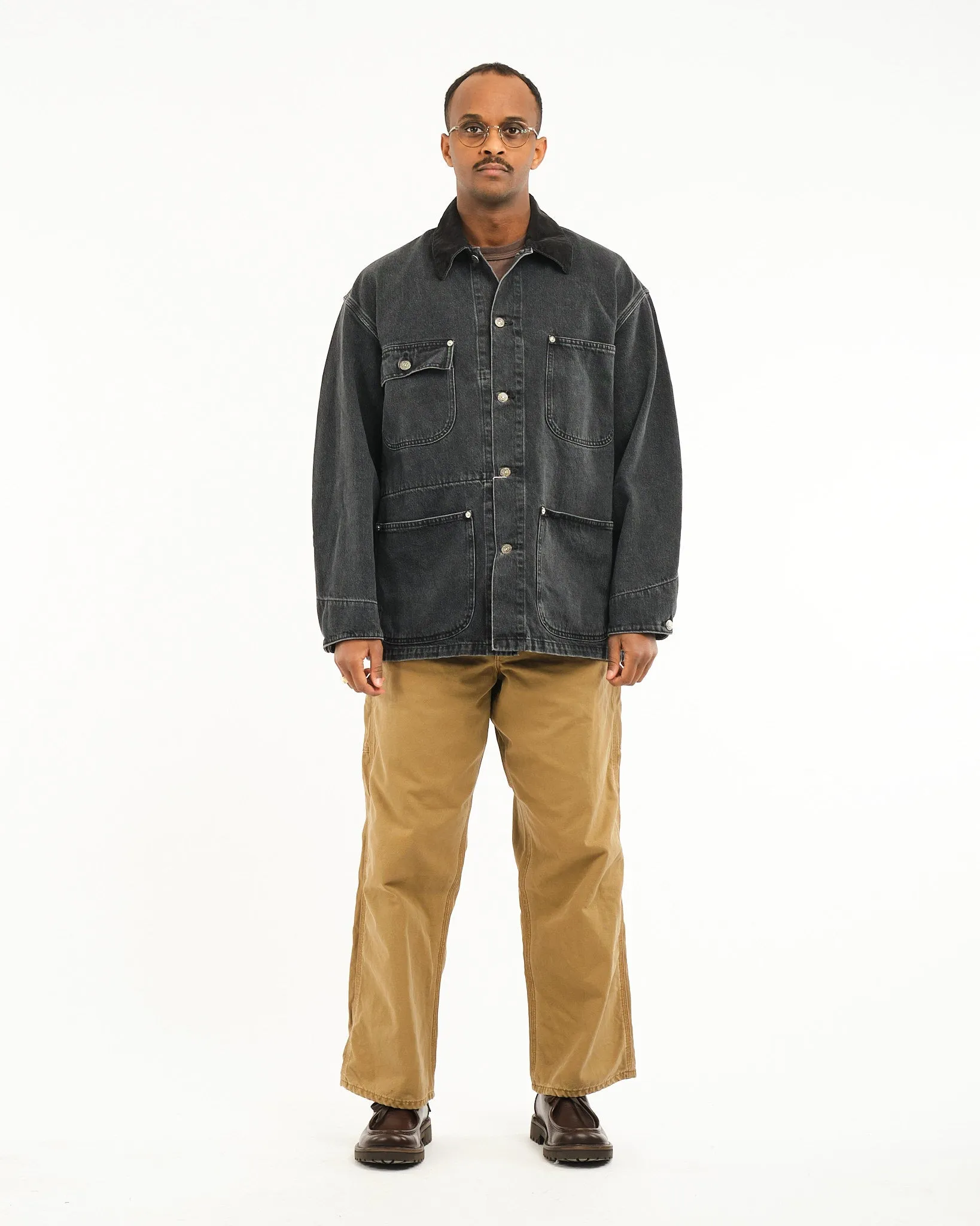 DAD'S FIT PAINTER PANTS BROWN