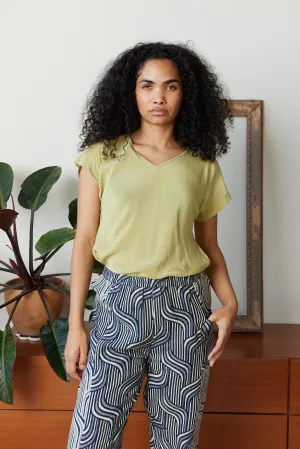 DAILY SILK TEE | FRESH GREEN