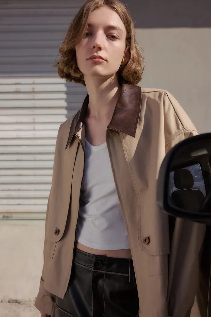 Dnipro Oversized Lightweight Utility Jacket in Cotton Twill