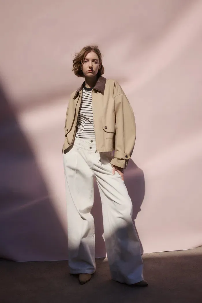 Dnipro Oversized Lightweight Utility Jacket in Cotton Twill