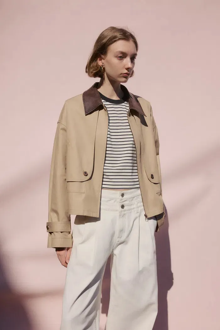 Dnipro Oversized Lightweight Utility Jacket in Cotton Twill
