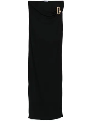 draped maxi skirt