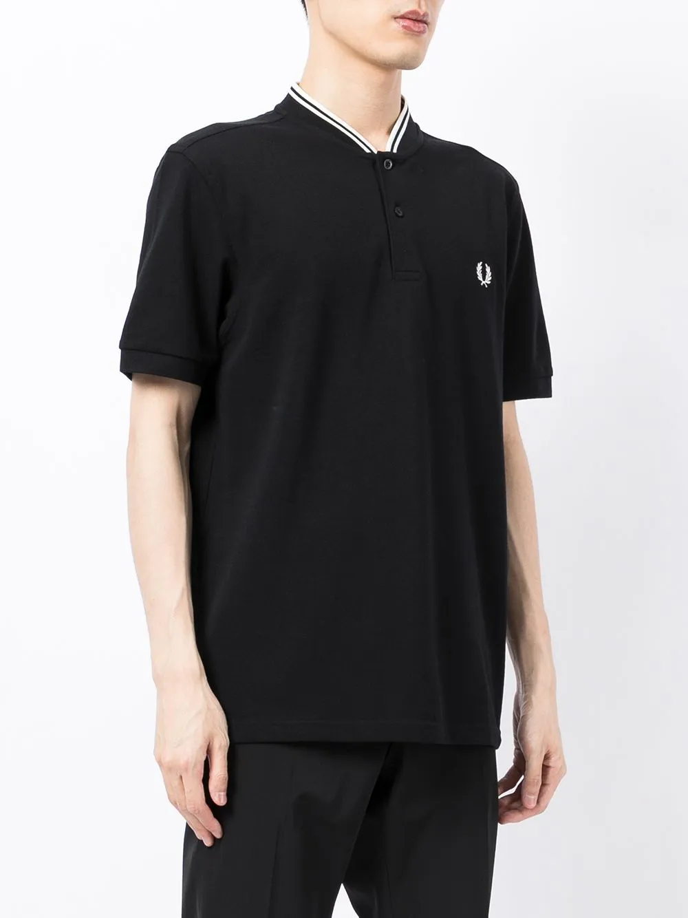 embroidered-logo polo T-shirt