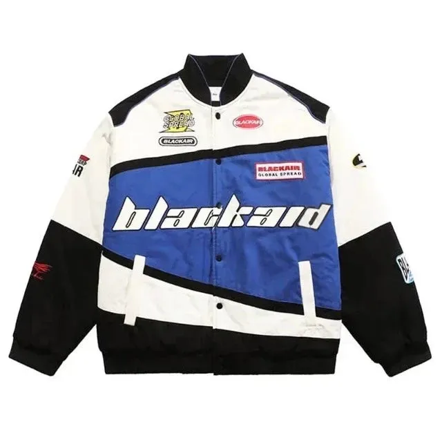 Embroidery  Leather Baseball Coat