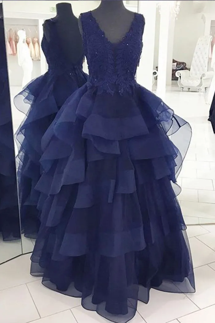 Exclusive silks~navy blue silk organza 110&quot;wide