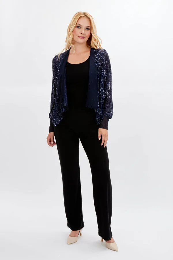 Frank Lyman Navy Sequin Cardigan