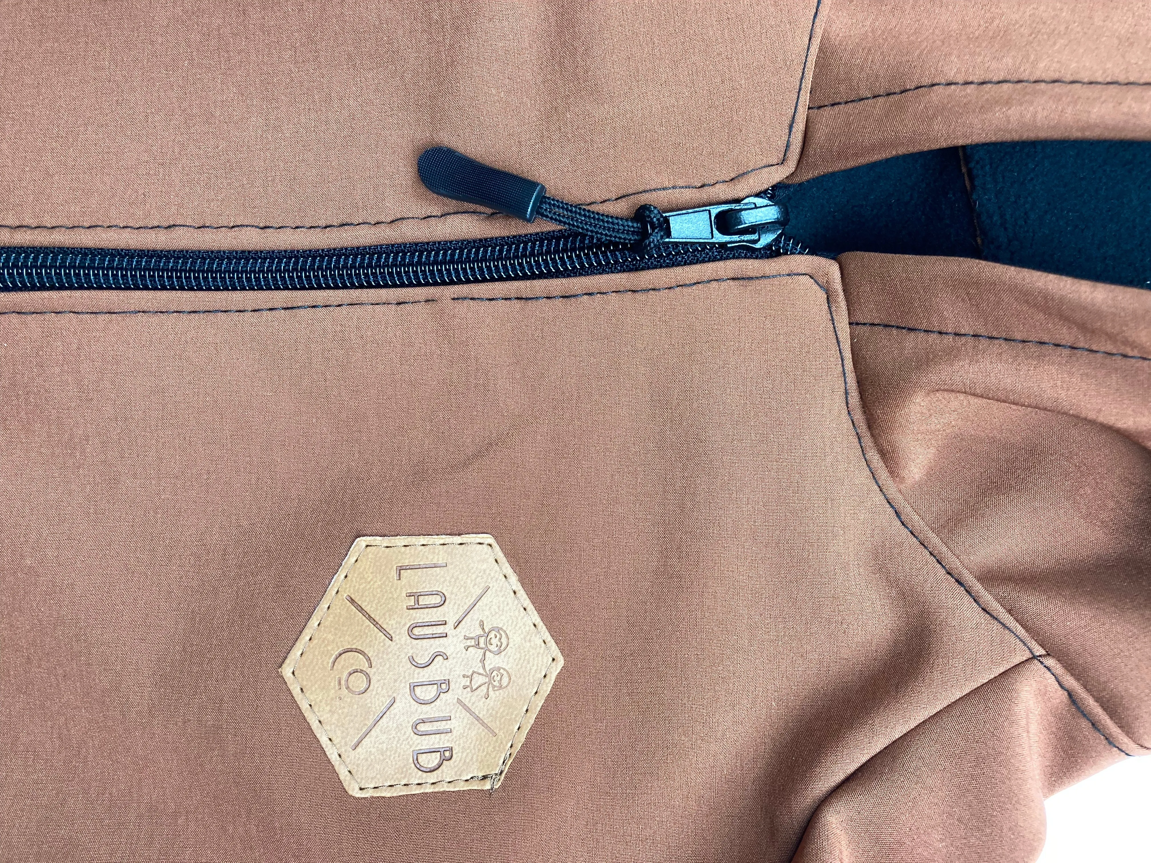 Full Zip Softshell Jacket Pecan Brown