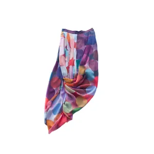 Haylock Blur Vision Drape Skirt
