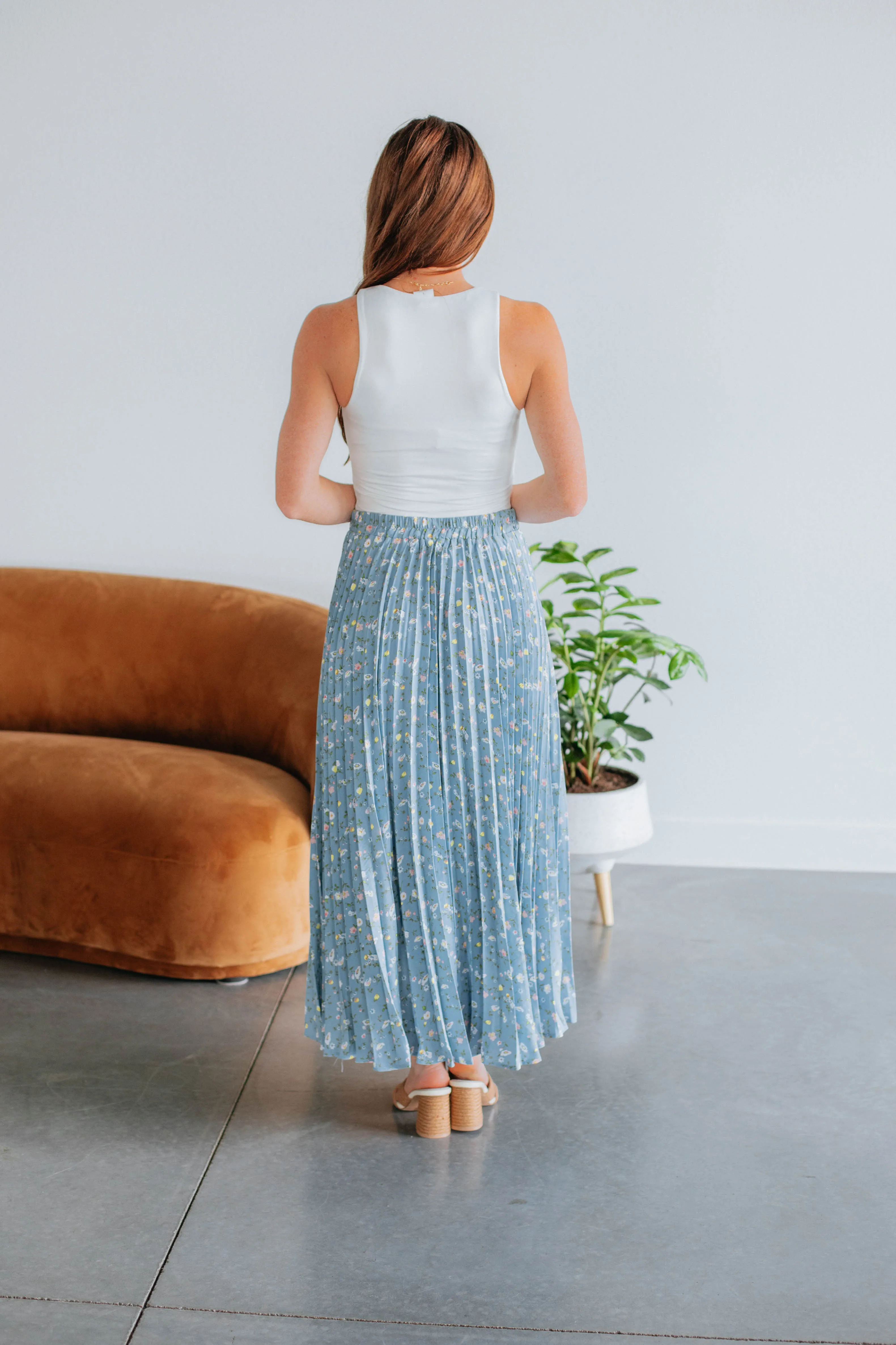 Julia Maxi Skirt - Sky Blue