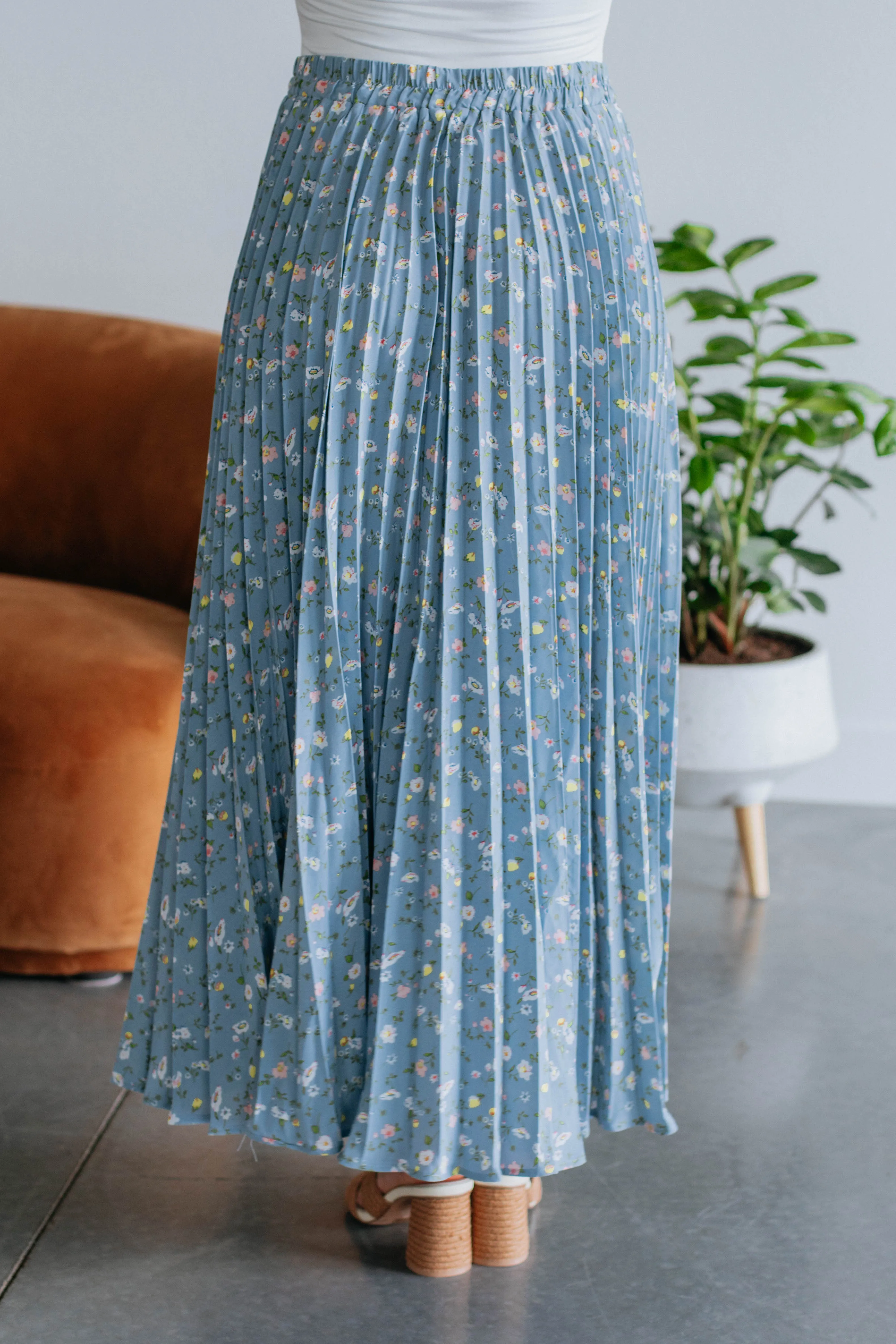 Julia Maxi Skirt - Sky Blue