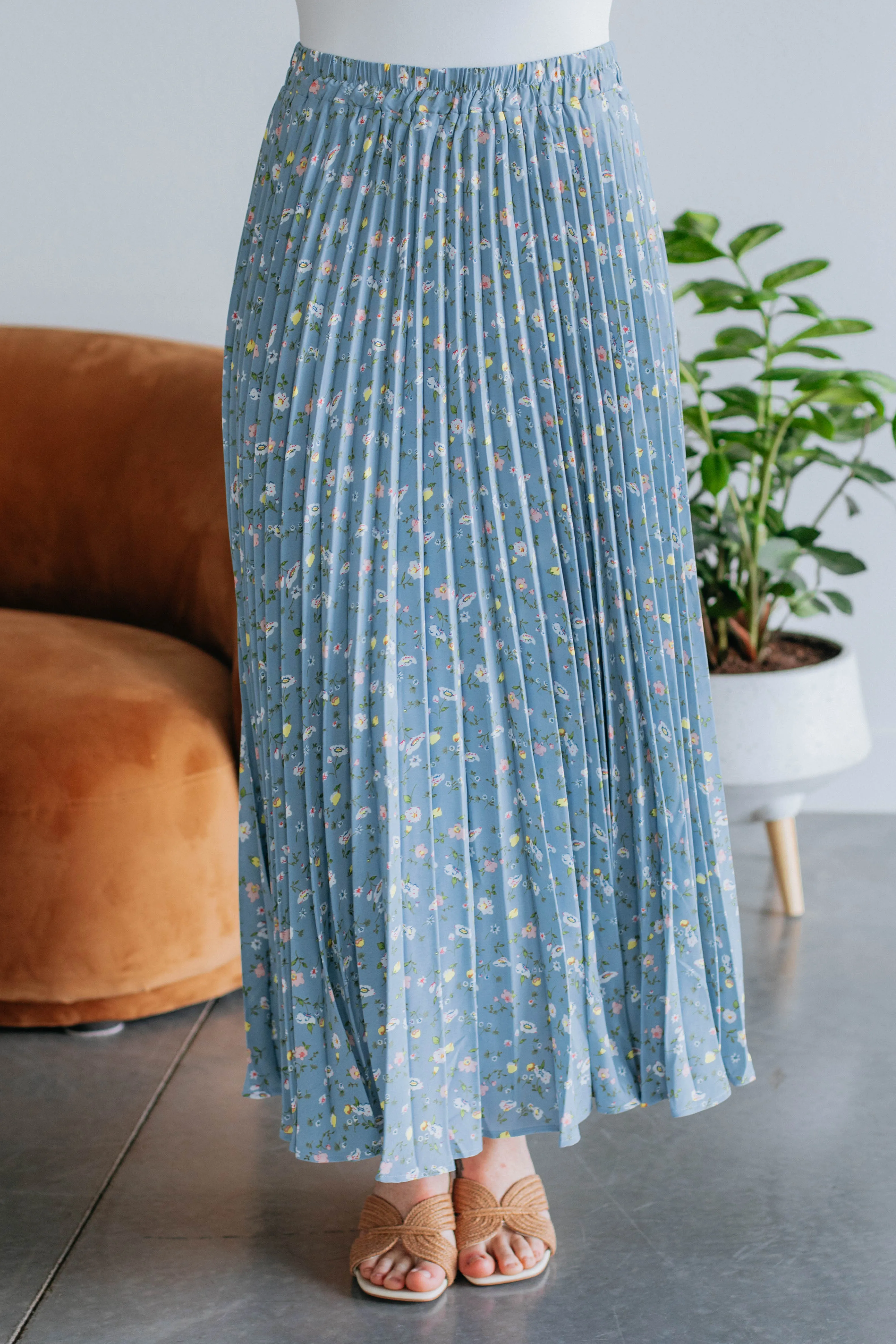 Julia Maxi Skirt - Sky Blue
