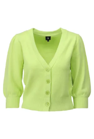 K-design - Cardigan met V-hals (A807Sharp green)