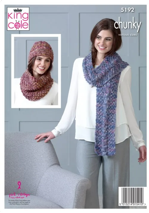 King Cole Shadow Chunky Pattern 5192 - Chunky Accessories